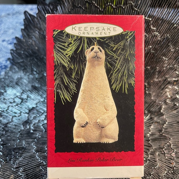 POLAR BEAR 1992 HALLMARK KEEPSAKE CHRISTMAS ORNAMENT "LOU RANKIN" - Picture 7 of 13